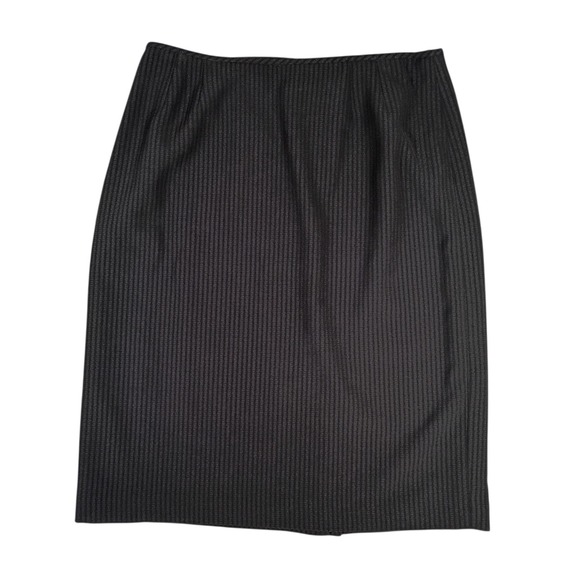 Evan Picone Dresses & Skirts - Vintage 90s Women's 14 Black Evan Picone Pencil Skirt Back Slit Career Preppy‎